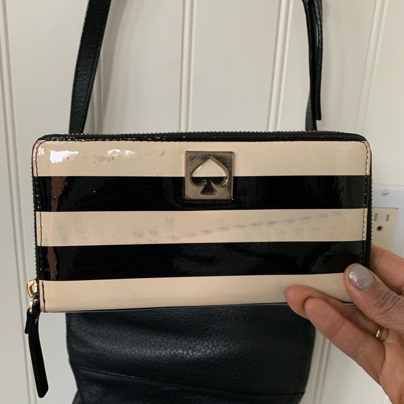 Kate Spade | Black Leather Handbag & Wallet - Picture 5 of 6